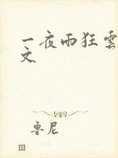 一夜雨狂云哄全文