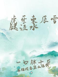 虎牙东辰雪见抖腿流水