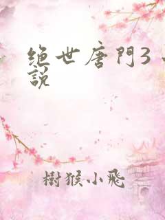 绝世唐门3 小说
