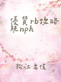 优质rb攻略系统nph