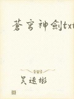 苍穹神剑txt
