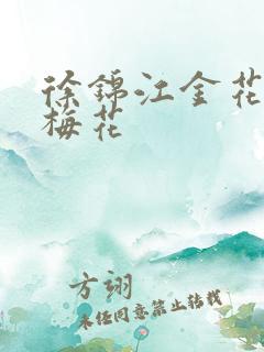 徐锦江金花瓶楷梅花