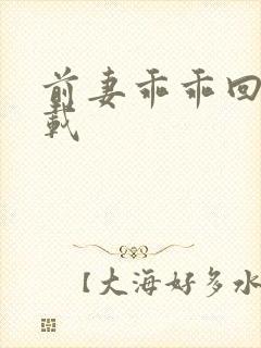 前妻乖乖回来下载