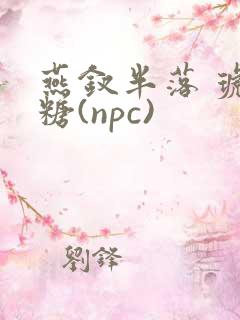 燕钗半落 琥珀糖(npc)