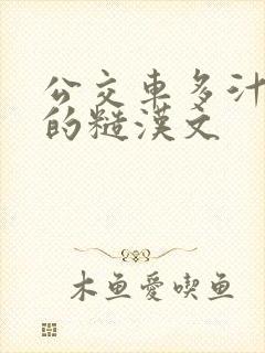 公交车多汁多肉的糙汉文