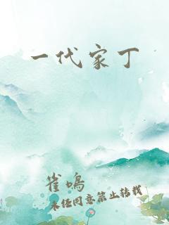 一代家丁