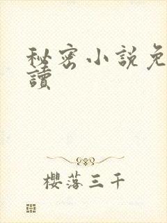 秘密小说免费阅读