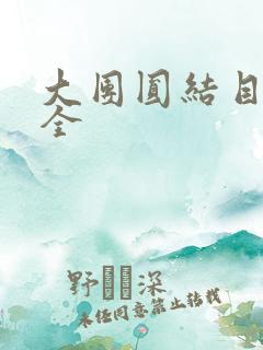 大团圆结目录大全