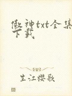 傲神txt全集下载