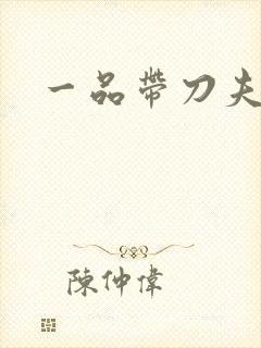 一品带刀夫人