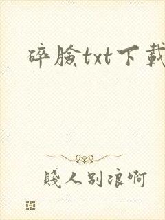 碎脸txt下载