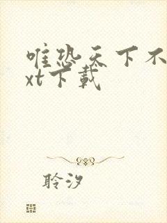 唯恐天下不乱txt下载