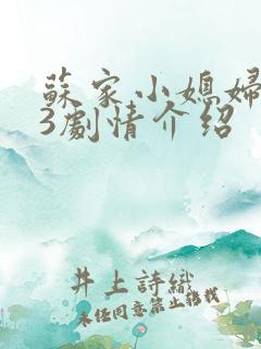 苏家小媳妇1v3剧情介绍