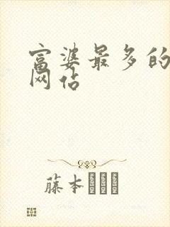 富婆最多的交友网站