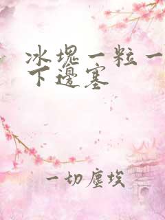 冰块一粒一粒往下边塞