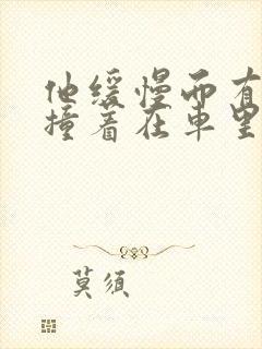 他缓慢而有力的撞着在车里