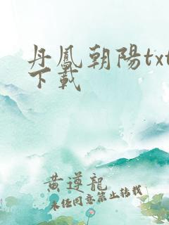 丹凤朝阳txt下载