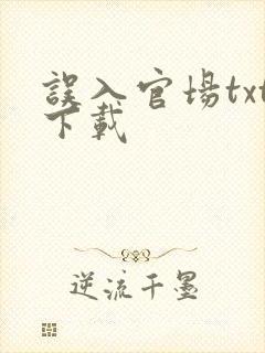 误入官场txt下载