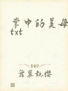 掌中的美母版主txt