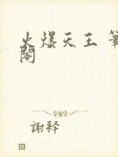 火爆天王 笔趣阁