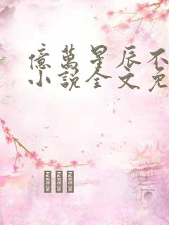 亿万星辰不及你小说全文免费阅读