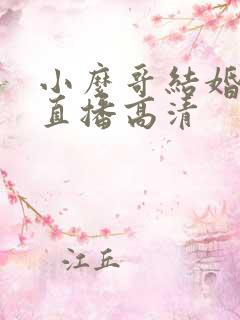 小么哥结婚视频直播高清