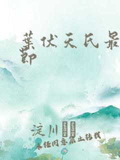 叶伏天氏最新章节