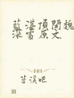 蓝湛顶开魏婴的深处原文