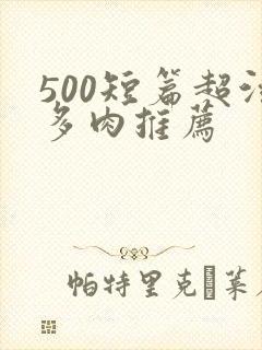 500短篇超污多肉推荐