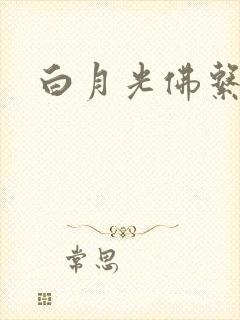 白月光佛系日常