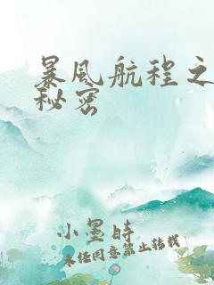 暴风航程之南海秘密