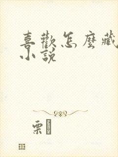 喜欢怎么藏不住小说