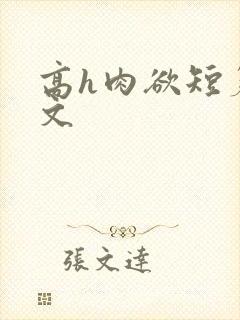 高h肉欲短篇爽文