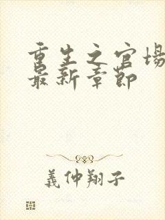 重生之官场风流最新章节