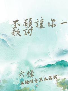 不愿让你一个人歌词