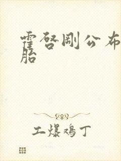 霍启刚公布龙凤胎