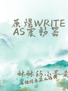 原炀WRITE AS震动器