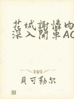 花城谢怜肉车长深入开车AO3