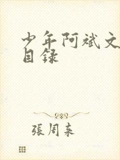 少年阿斌文说读目录