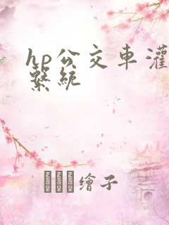 hp公交车灌溉系统