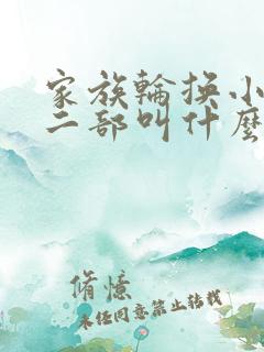 家族轮换小说第二部叫什么名字