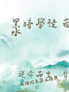 黑暗学徒 白开水