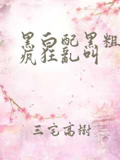 黑白配黑粗硬大疯狂乱叫