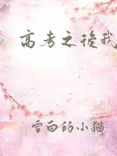 高考之后我等你