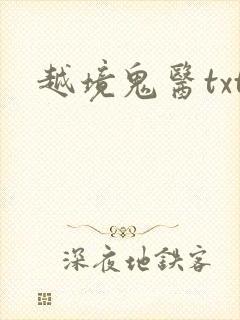 越境鬼医txt
