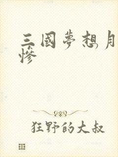 三国梦想月英无惨