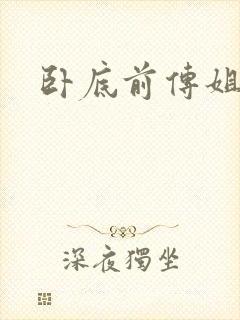 卧底前传姐妹篇