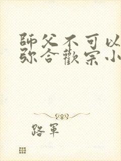 师父不可以限弥弥合欢宗小说