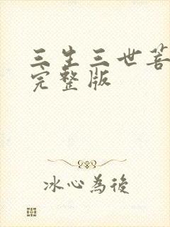 三生三世菩提劫完整版