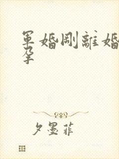 军婚刚离婚就怀孕